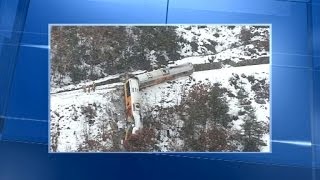 Un train déraille dans les AlpesdeHauteProvence des rochers en cause  0802 [upl. by Samella]