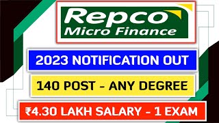 Repco Micro Finance 2023 Notification Out  Repco Micro Finance Recruitment 2023  Repco Jobs 2023 [upl. by Radcliffe505]