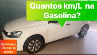 Quantos KML faz o gol G6 na Gasolina Quanto custa encher o tanque do gol G6 [upl. by Alcot]