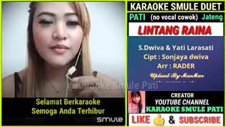 lintang raina karaoke tanpa voc cowo [upl. by Netsirhc]