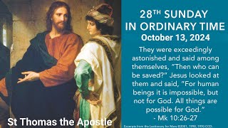 Twentyeighth Sunday in Ordinary Time  October 13th 2024 [upl. by Belford263]