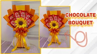 HOW TO MAKE CHOCOLATE BOUQUET [upl. by Esserac125]