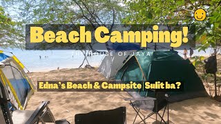 Beach Camping in Calatagan  Edna’s Beach and Campsite sulit ba [upl. by Ayokahs]