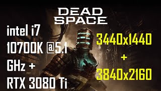 Dead Space Remake  Benchmark All Settings  RTX 3080 Ti  Intel i7 10700K  3440x1440 amp 4K [upl. by Nevram789]