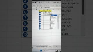 Generate Circled Serial Numbers In Excel 💯  Excel Tips For Beginners 🔥 shorts msexcel bytetech [upl. by Samuel]