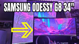 Unboxing and Reviewing the Samsung Odyssey G8 34quot OLED [upl. by Lubeck126]