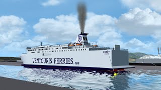 VENTOURIS FERRIES RIGEL V TRAVERSATA PERAMABARI NEW SHIPS IL FROST VSNG ULTRA REALISM 4K [upl. by Bailey710]