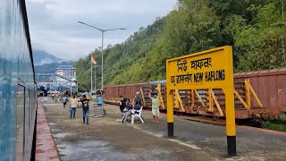 New Haflong railway station 14620Tripura Sundari Express Arriving Indian Railways Video 4k HD [upl. by Angadreme184]