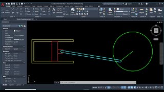 Mastering the Slider Crank Mechanism Engineering Drawings in AutoCAD [upl. by Dawkins]