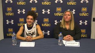 Head Coach Kristen Mattio and London Gamble Post Game Press Conference vs Concordia NE [upl. by Gratianna]