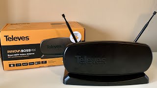 Televes Innova BOSS MIX Indoor VHF UHF TV Antenna Review  OTA Television [upl. by Baugh368]