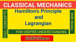 Hamiltons Principle  Classical Mechanics [upl. by Gittle]