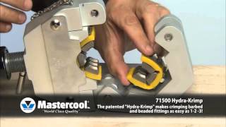 Mastercool 71500 quotHydraKrimpquot Hydraulic AC Hose Crimper [upl. by Corder]