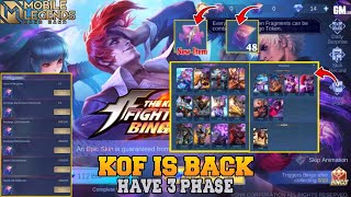 KOF EVENT 2024  HAVE 3 PHASE GET 48 TOKENS UPGRADE KOF EVENT  MLBB [upl. by Novit824]