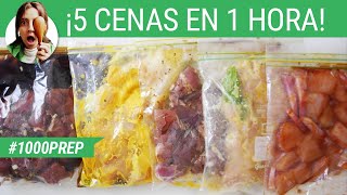 5 CENAS LISTAS EN BOLSITAS ¡Y tips para cocinarlas  1000PREP [upl. by Ahsik]