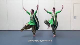 BHANGRA GIDDHA  Nimrat Khaira  Bhangra by Christine  Easy Bhangra choreo  Sabine Singh [upl. by Tavish]