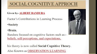 Social Cognitive Theory  Albert Bandura  Social Work Paper2  UGC NETJRF2020 [upl. by Neelrad]