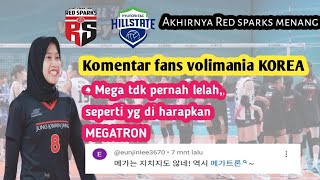 komentar fans korea untuk laga Red sparks vs Hyundai megatron volikorea [upl. by Blank]