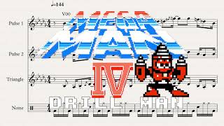 Drill Man  Mega Man 4  IV NES 1991 OST  Music Transcription [upl. by Zacharia]