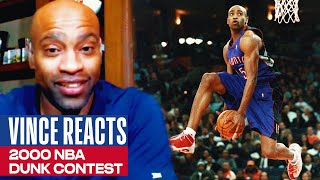 Vince Carter React To His ICONIC 2000 Slam Dunk Contest With Quentin Ricardson👀🔥 [upl. by Nnazus608]