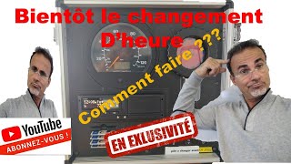 changer lheure sur le chronotachygraphe [upl. by Eednas]