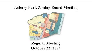 Asbury Park Zoning Board Meeting  October 22 2024 [upl. by Ginny]