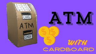 How to make ATM with Cardboard Without Motor  DIY Working ATM [upl. by Adner]