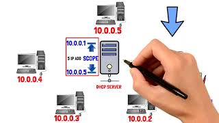 شرح ال DHCP بالتفصيل وبالعربي وجرافيك احترافي [upl. by Assiral]