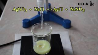 TITRATION OF CHLORIDE IONS WITH SILVER NITRATE [upl. by Vallie]