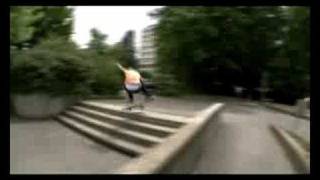 Kickflip up 4 stairs  ollie up 5 stairs [upl. by Yerrok]