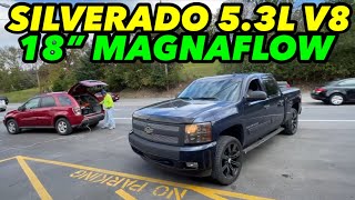 2009 Chevy Silverado 53L V8 DUAL EXHAUST w 18quot MAGNAFLOW [upl. by Hoffmann221]