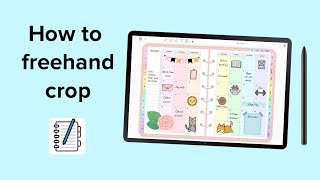 How to freehand crop  Penly app tutorial [upl. by Honor]