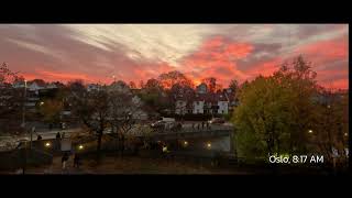 A Sunrise in Oslo  Life in Norway  4K Video [upl. by Teece]