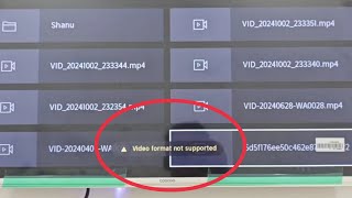 Video Format Not Supported in Led Tv  Smart Tv Me PendriveUSB Se Video Nahi Chal Raha Hai [upl. by Leavy]