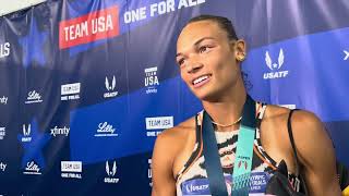 Anna Hall On Journey Back From Knee Surgery to Olympic Trials Champion in Heptathlon [upl. by Onstad]