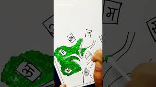 Hindi Diwas Poster Making Ideas  Hindi diwas drawing easy mahavircreativezone shorts diy [upl. by Bred]