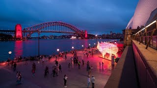 Lunar Lanterns timelapse at Sydney Lunar Festival [upl. by Zolly]