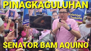 PINAGKAGULUHAN SI SENATOR BAM AQUINO  DAY 7 COC FILING MANILA HOTEL [upl. by Georgetta]