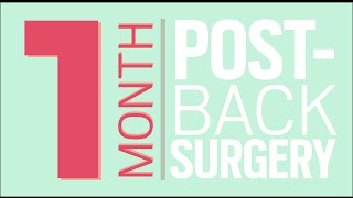 Laminectomy Discectomy L4L5  1 month postsurgery [upl. by Janaye]