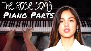 How to play The Rose Song  Olivia Rodrigo  Piano Tutorial [upl. by Landri]