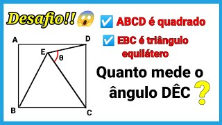 💣 DESAFIO DE GEOMETRIA MEDIDA DO ANGULO DÊC ❓️ [upl. by Rettig]