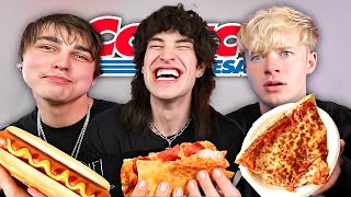 Trying Costco Food with Sam and Colby [upl. by Tanya]