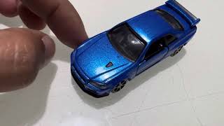 Nissan Skyline GTR V SpecII Nur 2014 TOMICA Premium gtr nissan skyline r34 [upl. by Belva]