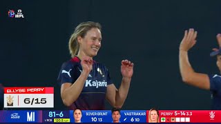 Ellyse perry bowling today Match  Ellyse Perry 6 Wicket Today Match  Ellyse Perry Bowling vs MI [upl. by Foote]