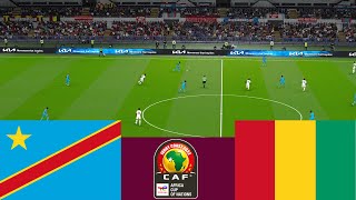 DR Congo 3 vs 1 Guinea 2024 CAF match Video Game Simulation PES 2021 [upl. by Ttelrahc]