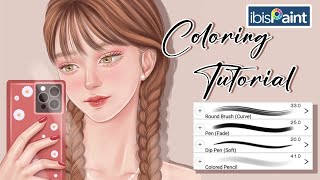 How I color in Ibis Paint X 🎨  Indonesia [upl. by Suravaj]