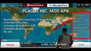 The Best Plague inc Mod Apk MOD MENU  Unlimited DNA point Unlocked all no ads And more [upl. by Guthrie]