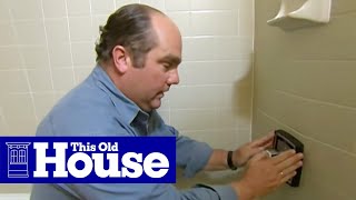 How to Replace a Shower Mixing Valve  This Old House [upl. by Aleciram]