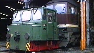 Deutsche Reichsbahn 1991  Akkuschleppfahrzeug ASF im Einsatz [upl. by Friend130]