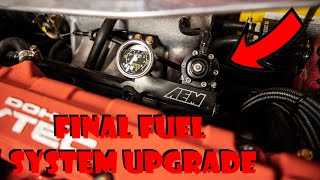 Honda BHF AEM Fuel Pressure Regulator Install  B16 Eg Civic [upl. by Annayek943]